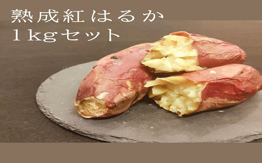 熟成紅はるか1kg(真空ひやし焼き芋)【64000102】