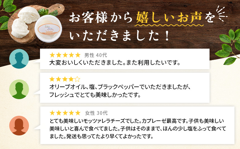 モッツァレラチーズ6個入セット（冷凍）【15000202】