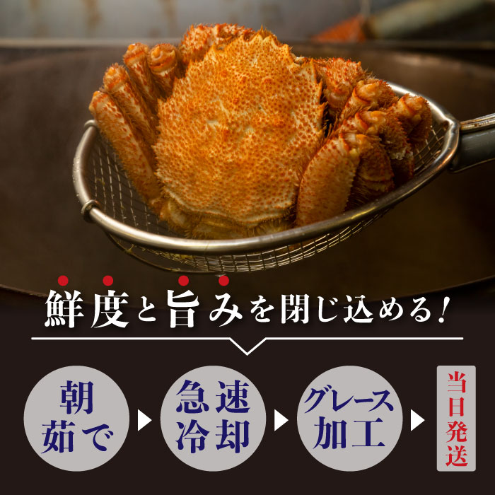 【北海道産】『冷凍』毛ガニ300g前後×3杯【急速冷凍】【52001402】