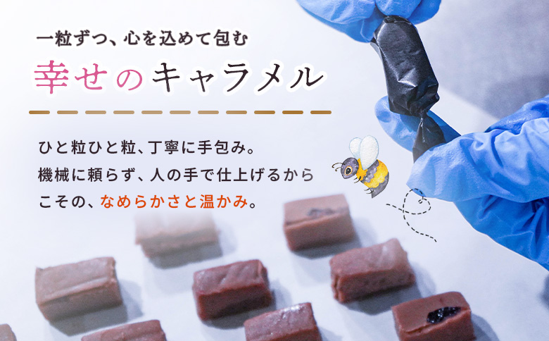 【HONEY DROP】菜の花はちみつ生キャラメル(プレーン・ハスカップ)2ダース（24粒入り）【75000301】