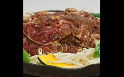 阿部精肉店の味付ジンギスカン(500g×2)豚上味噌ホルモン(300g×2)【16000303】