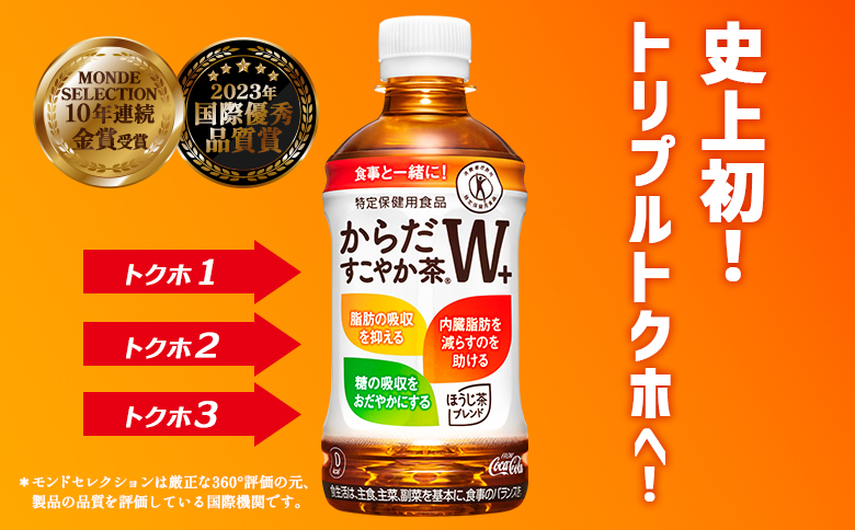 【定期便：11回（毎週発送）】からだすこやか茶W+ 350ml×24本【38005802】