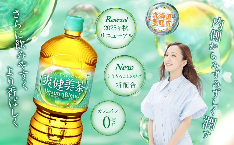 『定期便：全4回』爽健美茶2L×6本【38002002】