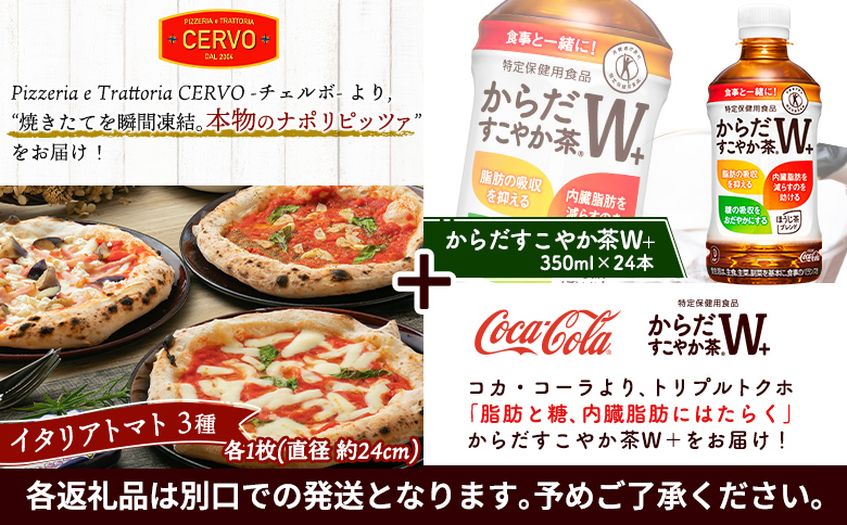 石窯ピッツァ3枚（トマト3種）とからだすこやか茶のセット【C9900801】