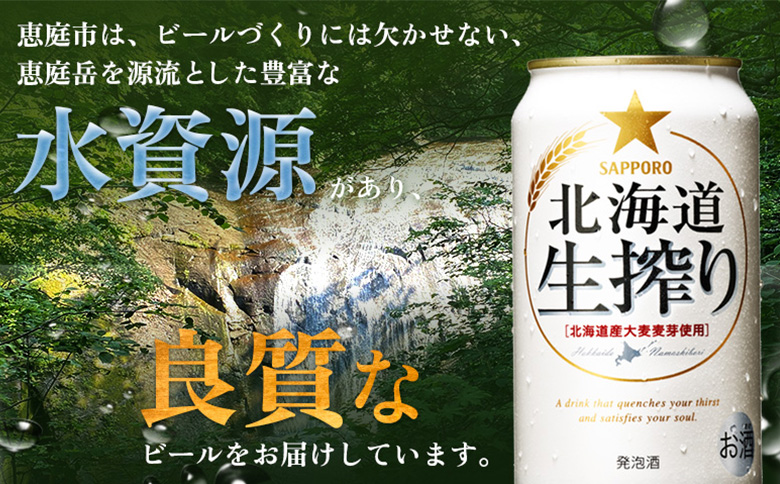 『定期便：全6回』北海道生搾り 350ml×24本【880080031906】