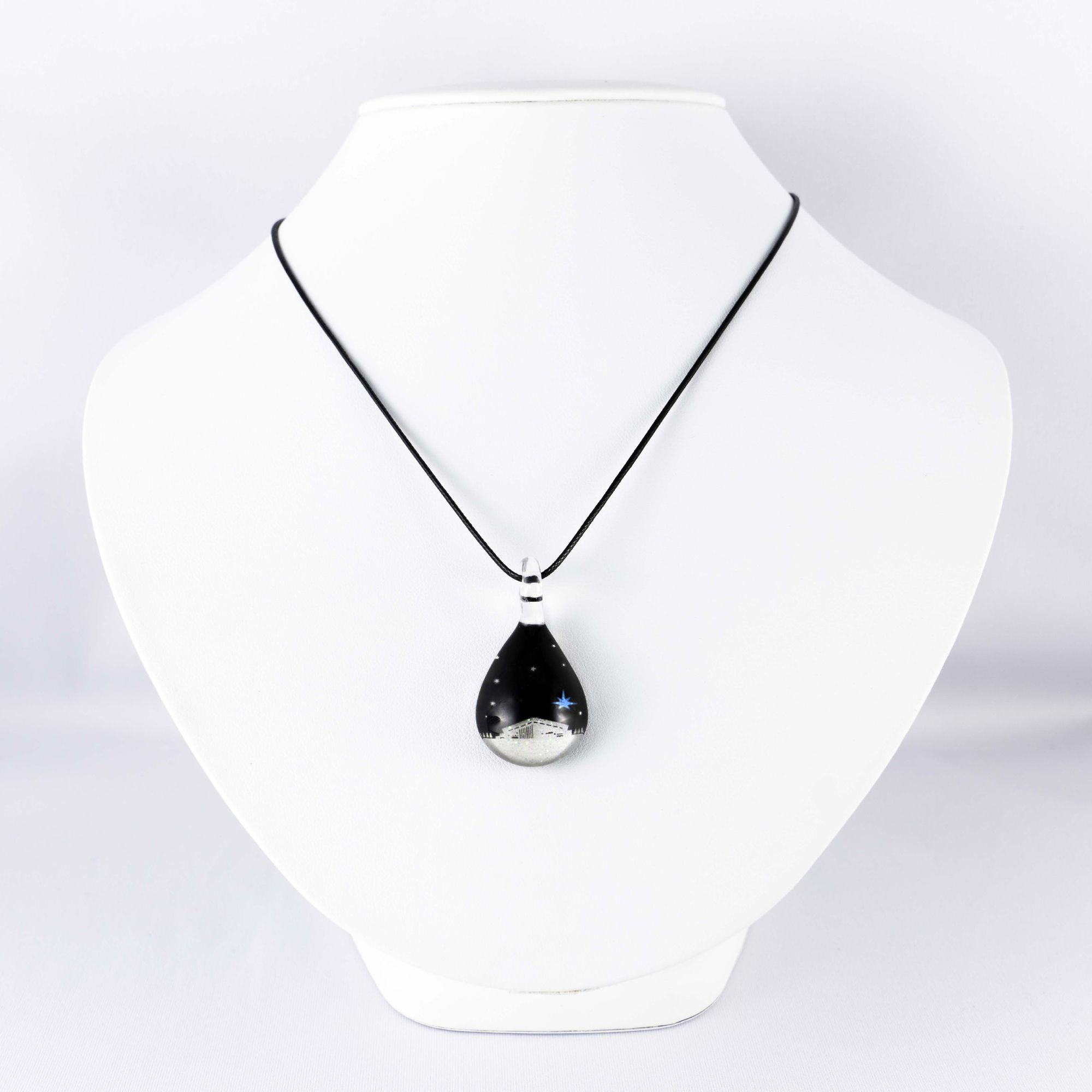 NORTH ONE GLASS JEWELRY  ２個セット FIGHTERS COLOR DROP+F VILLAGE NIGHT VIEW ガラスアクセサリープレゼント