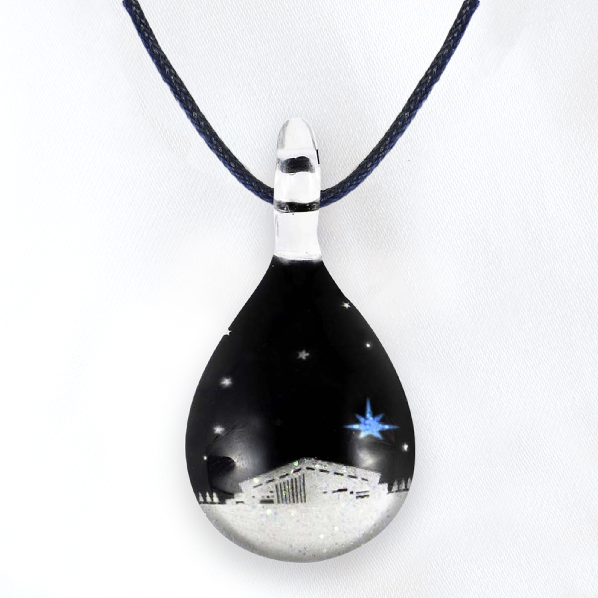 NORTH ONE GLASS JEWELRY３個セット FIGHTERS COLOR DROP+BLUE GLASS WALL+F VILLAGE NIGHT VIEWガラスアクセサリープレゼント