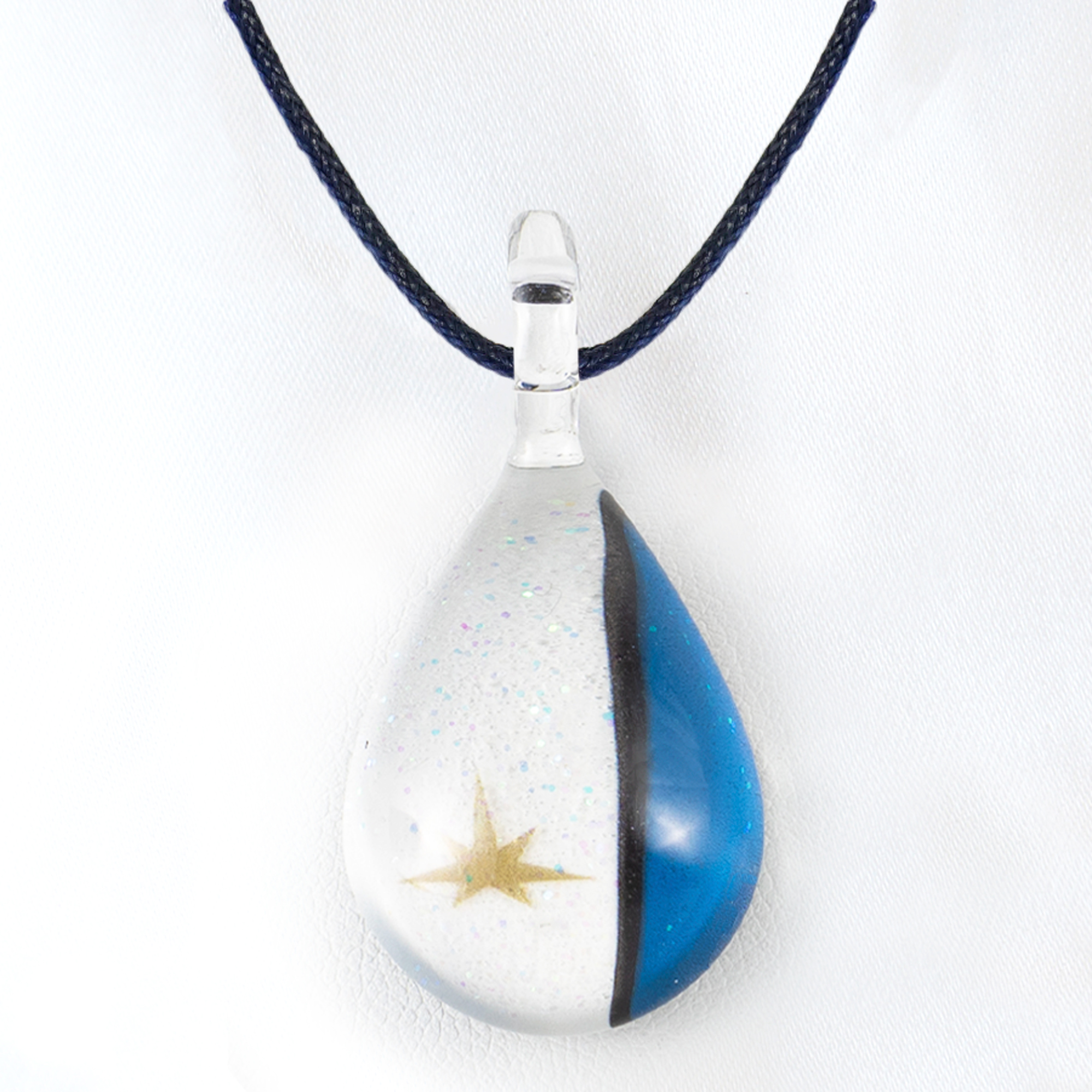 NORTH ONE GLASS JEWELRY  ２個セット FIGHTERS COLOR DROP+F VILLAGE NIGHT VIEW ガラスアクセサリープレゼント