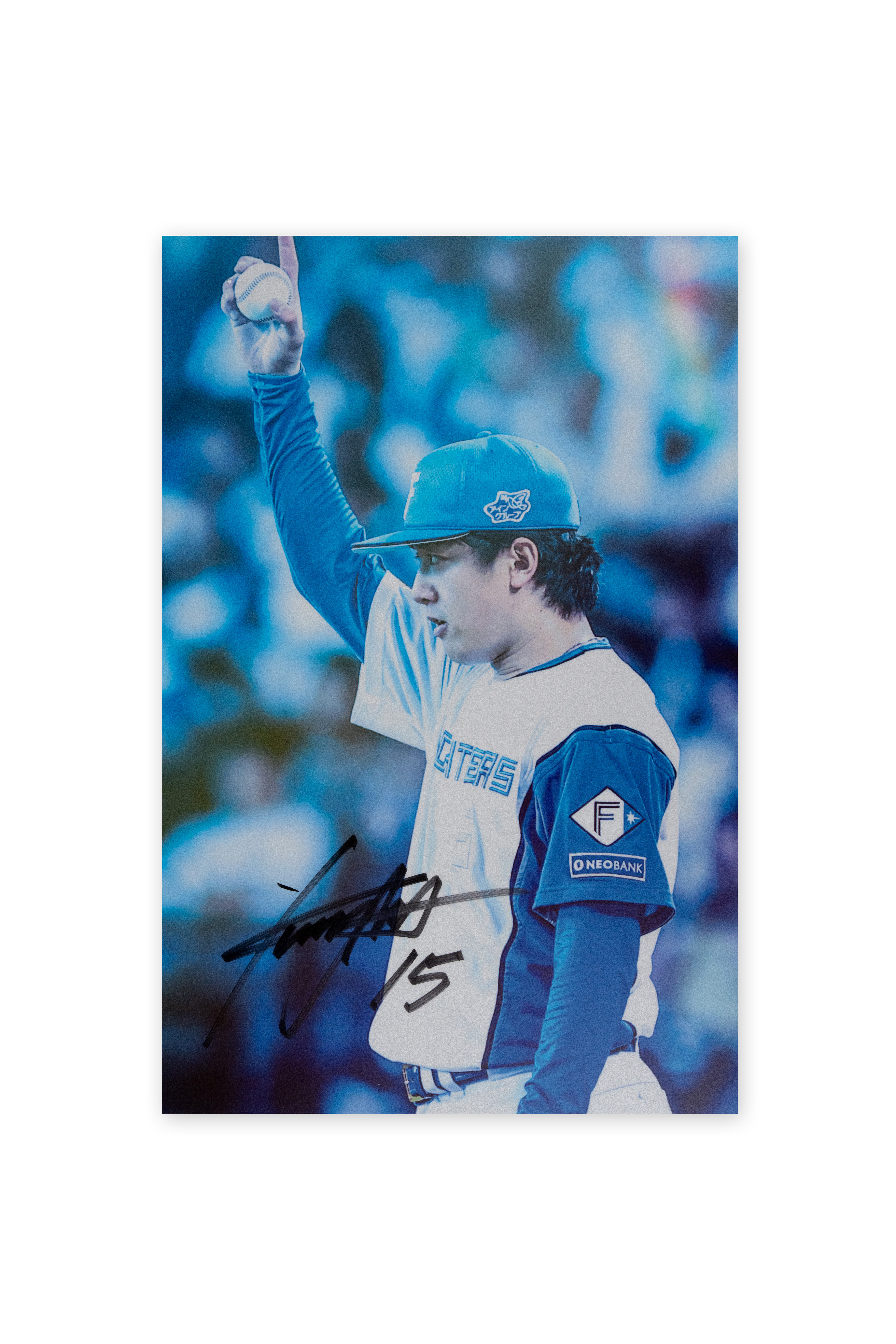 【北山亘基#15】「まだ見ぬ景色を、エスコンで。」パネル（Sサイズ）【選手直筆サイン入り】