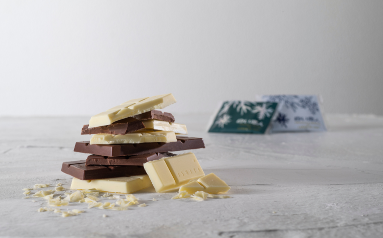 【ブラック・ホワイトから選べる！】チョコレートタブレット（白い恋人）5箱セット
