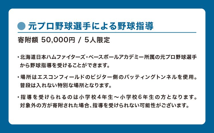 元プロ野球選手による野球指導【小学校4年生～6年生向け】