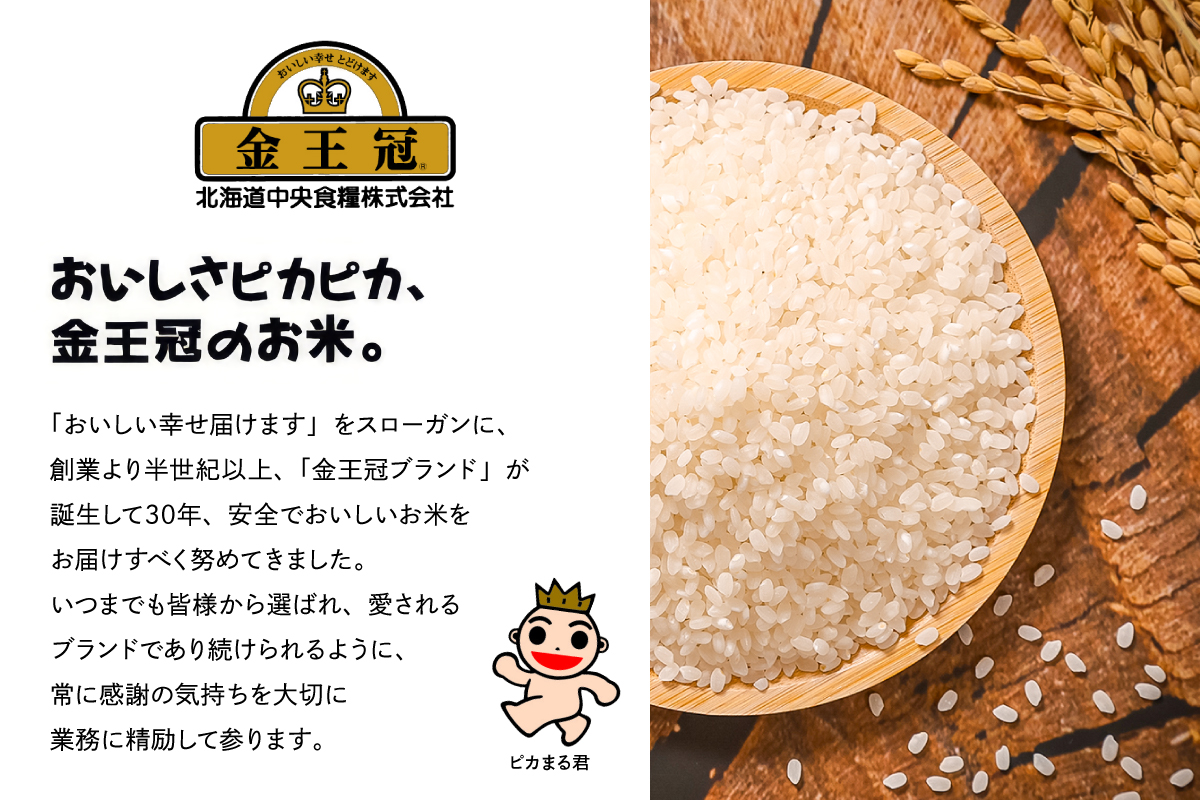 令和7年産 金王冠 精米 雨竜町ななつぼし 5kg 北海道 おにぎり お弁当 特A おいしい R7U013-001