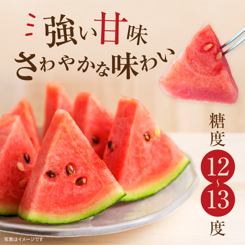 【関東地方までの配送】【令和8年産先行受付】北海道雨竜町産 小玉スイカ 「マダーボール」2玉