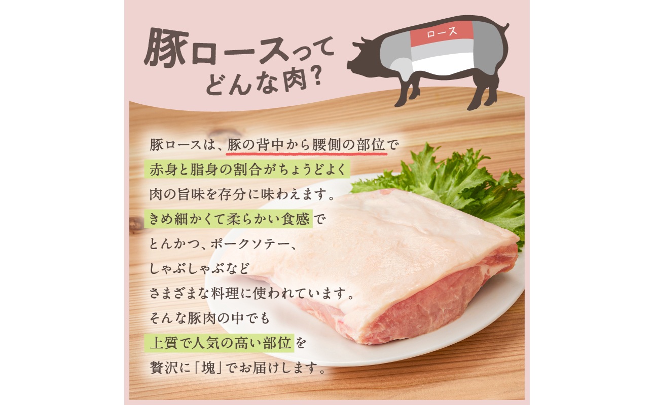 放牧豚”炭豚”ロース肉塊