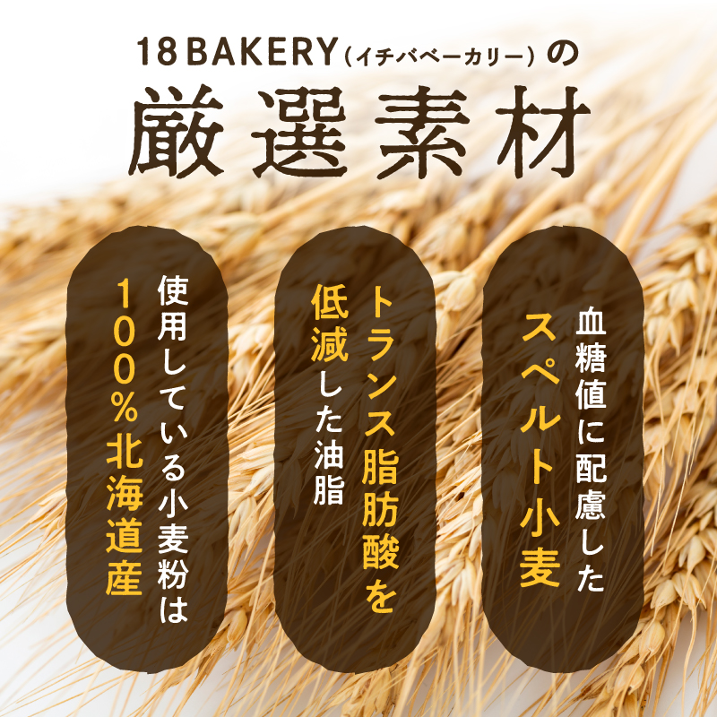 【18 BAKERY】主食ぱんセット［青い空・青い空レーズン・スペルト角食・スペルトカンパーニュ・米粉食ぱん・バゲット］