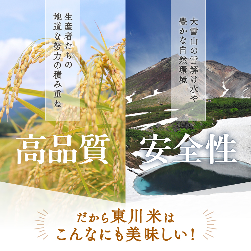 【令和８年産 新米 先行予約】【3ヵ月定期便】東川米ななつぼし「無洗米」5kg（2026年10月中旬より発送予定）