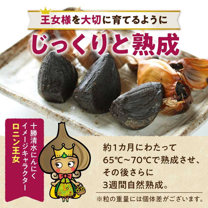 北海道十勝熟成黒にんにく 500g×2 【 十勝清水町産 にんにく ニンニク 野菜 甘み フルーティー ガーリック 薬味 お取り寄せ 清水町  】 