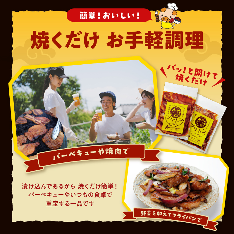 ドライブインいとう の 焼くだけ 簡単 ツケトン セット 【 豚丼 豚肉 ロース 中落ち 炒める オリジナルのタレ 簡単調理 お取り寄せ 北海道 清水町  】