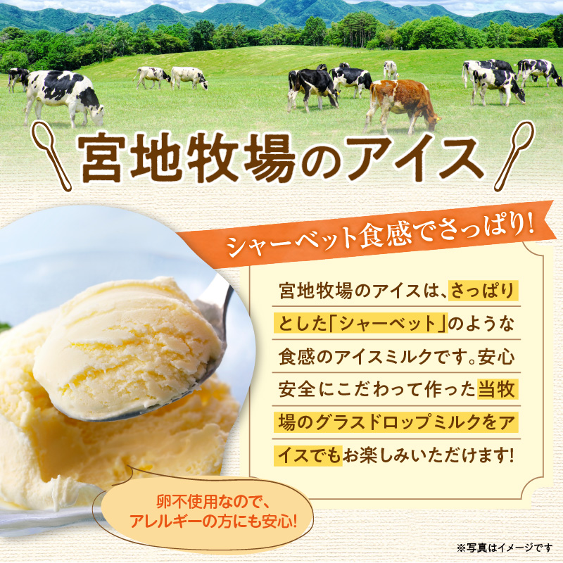 宮地牧場のグラスドロップミルクのアイスセット 3種 【 アイス デザート スイーツ 夏 アイスクリーム セット カップアイス ミルク ヨーグルト あずき お取り寄せ ギフト お中元 お歳暮 のし 熨斗 北海道 清水町 】