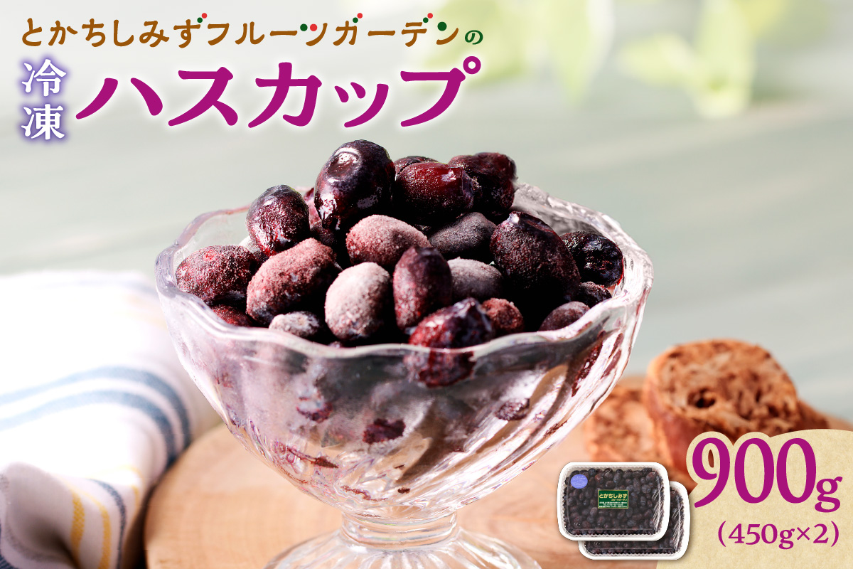 【2026年発送先行予約！】とかちしみず フルーツガーデン の ハスカップ 900g 【 450g × 2 生 果物 ハスカップ 冷凍ハスカップ フルーツ ジャム 甘酸っぱい 冷凍 お取り寄せ 北海道 清水町  】