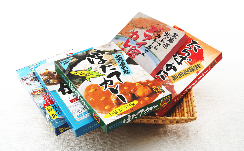 高島食品　カレー5種セット 惣菜 レトルトカレー 洋食 海鮮カレー 手軽 海の幸カレー かきカレー ズワイ蟹カレー 大漁カレー ほたてカレー たらばかにカレー 
