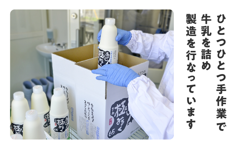 9ヵ月 定期便 北海道 厚岸産 牛乳 あっけし極みるく65 200ml×15本（計3L）【釧路太田農業協同組合】[ ミルク ノンホモジナイズ製法 濃厚 農協 北海道産 飲みきりサイズ ]