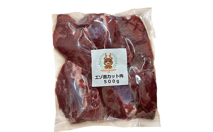 定期便 3カ月 北海道産 ペット用 鹿 カット肉 500g 【deer food】[ 鹿肉 健康 体 毎日 習慣 大事 無添加 安心 安全 ブロック カットトッピング スープ 美味しい ] 