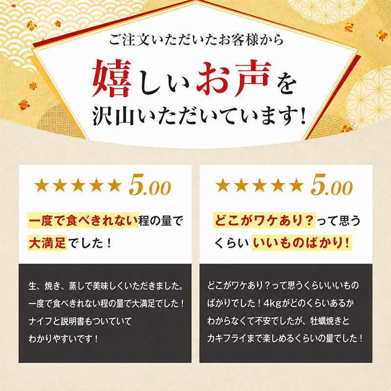 10月配送 訳あり 牡蠣 北海道厚岸産 殻付カキ 約4kg (25から50個) カキナイフ付 生食 生牡蠣 貝付き牡蠣 貝 海鮮 魚介類 殻付き牡蠣 マルえもん