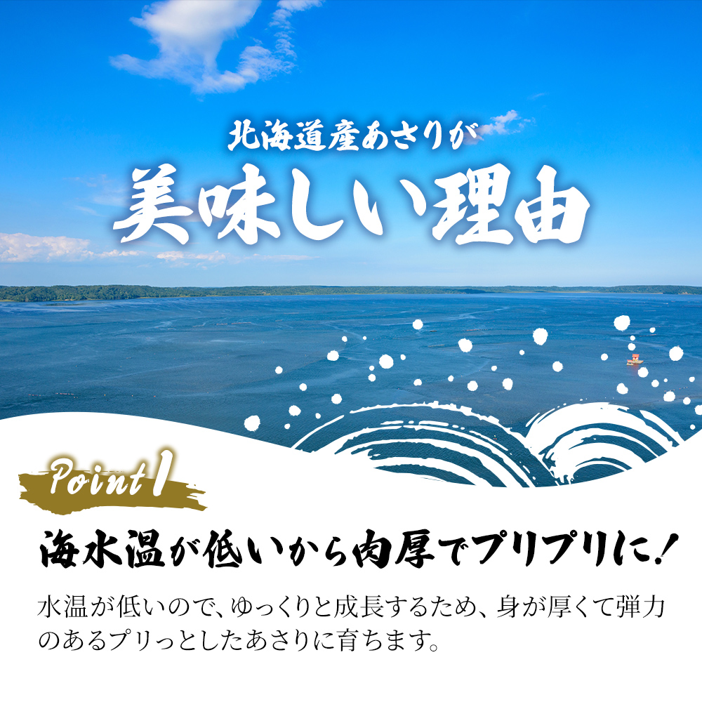 3ヵ月 定期便 北海道 厚岸産 ボイル 冷凍 あさり 360g (180g×2パック)【丸弘水産】[ 冷凍 貝 砂抜き済 魚介 海鮮 料理 パスタ 味噌汁 具 便利 小分け 味噌汁 酒蒸し 簡単調理 ] 