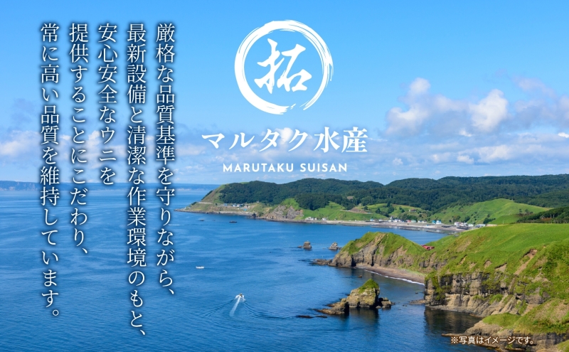 訳あり うに 納期指定・不在対応不可 ロシア産 バフンウニ 塩水パック 100g×2 【マルタク水産】[ 雲丹 ウニ 新鮮 海産物 冷蔵 濃厚 甘い ] 