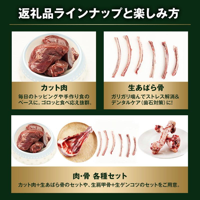 定期便 6ヵ月【ペット用ジビエ】無添加 エゾシカ カット肉 500g 犬用 生肉 北海道産 鹿肉【deer food】ハンター直送 [ 健康 体 毎日 習慣 大事 安心 安全 ブロック カット タンパク 低脂質 ] 
