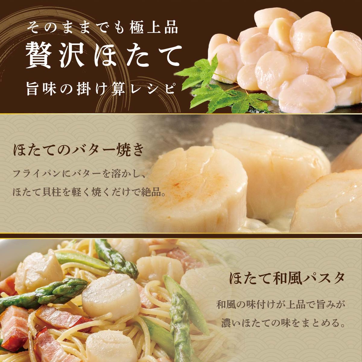 【隔月2ヶ月定期便】北海道 野付産 冷凍ホタテ 貝柱 大玉（Sサイズ）ホタテ500ｇ（ほたて ホタテ 帆立 ふるさと納税 お届け）