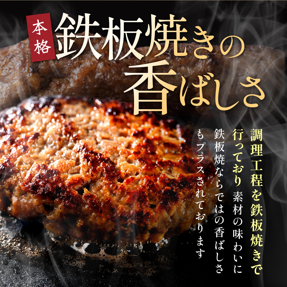 北海道 別海町産 別海牛入り合挽ハンバーグ（80g×12個）×2箱【NB002JB00】