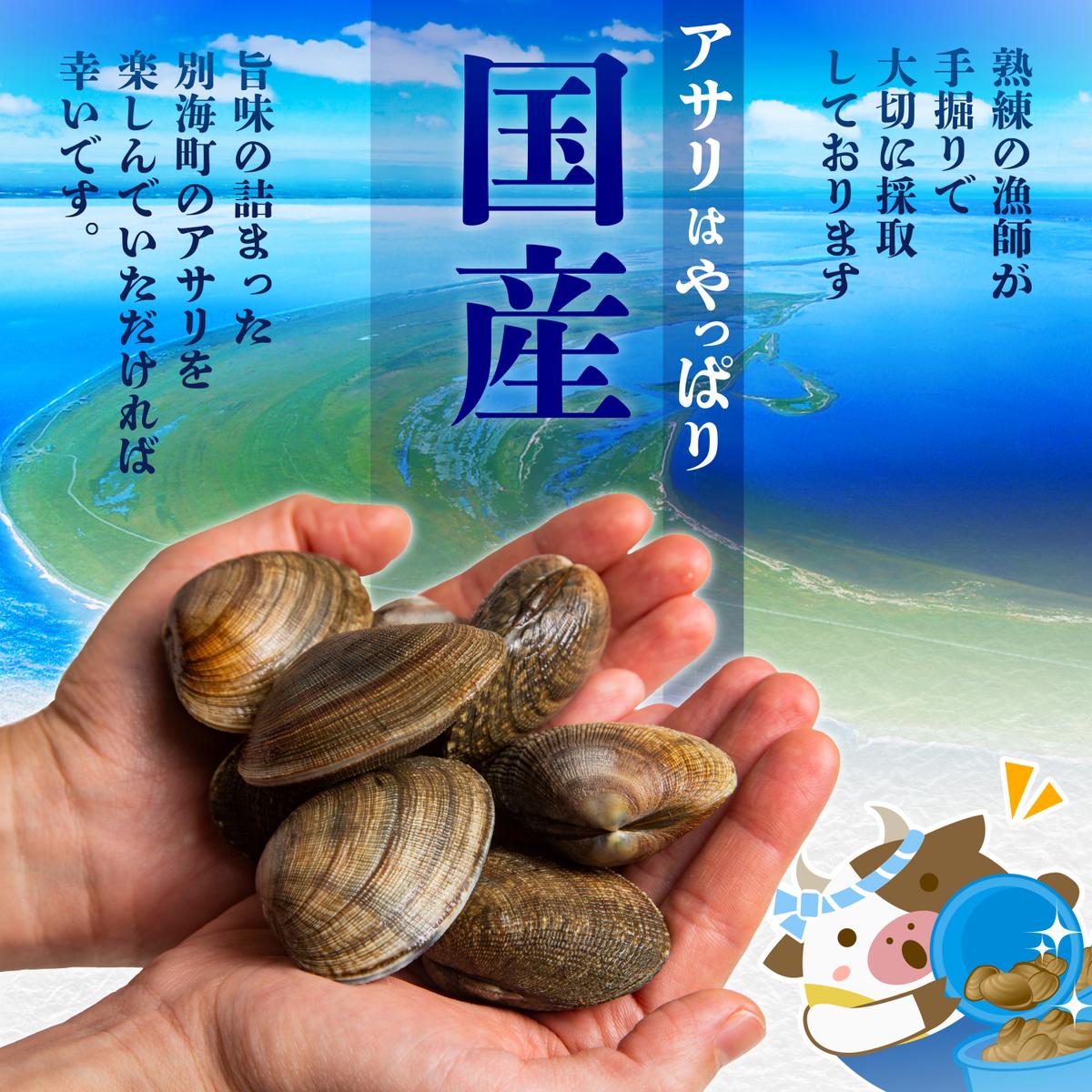 北海道野付産 あさり ボイルむき身 1.92kg(160g×12P)