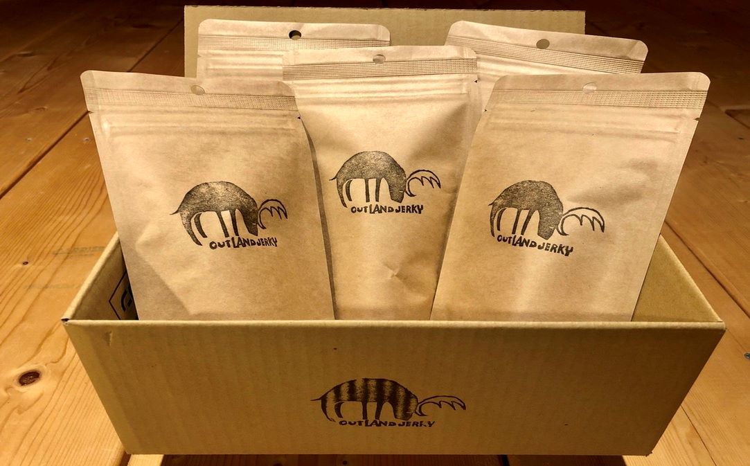 北海道 根室産 蝦夷鹿 ジャーキー OUTLAND JERKY 40g×5パック【SH0000001】