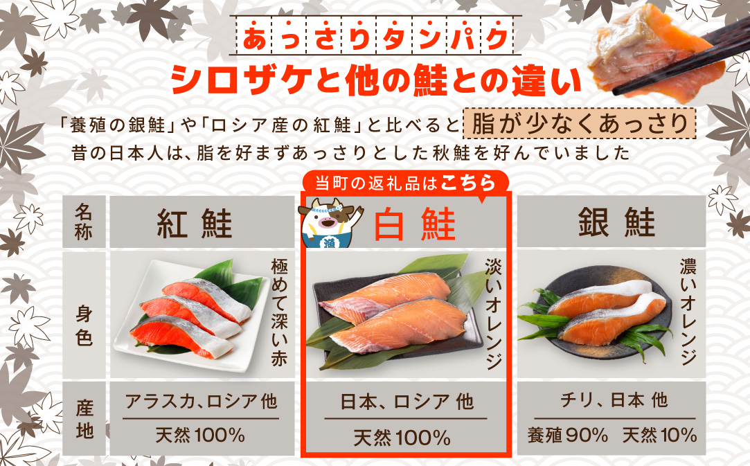 北海道産 天然 秋鮭切身 ほどよい塩加減 1.5kg（6切れ3パック）【MT000TS00】（ 北海道産 鮭 さけ サケ 切身 しゃけ 切り身 シャケ 北海道 別海町 ふるさと納税 ）