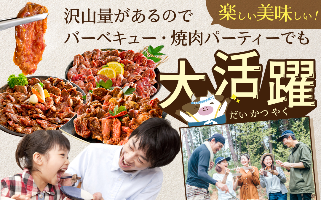 北海道 別海町 3種 の 味付け ハラミ 1.2kg（塩400g×1パック・味噌400g×1パック・醤油400g×1パック）【NS0000KO0】