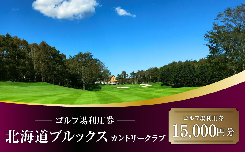 E06 北海道ブルックスカントリークラブ ゴルフ場利用券 15,000円分 ゴルフ ゴルフ場利用券 利用券 券 チケット スポーツ スポーツチケット 運動 体験 体験チケット