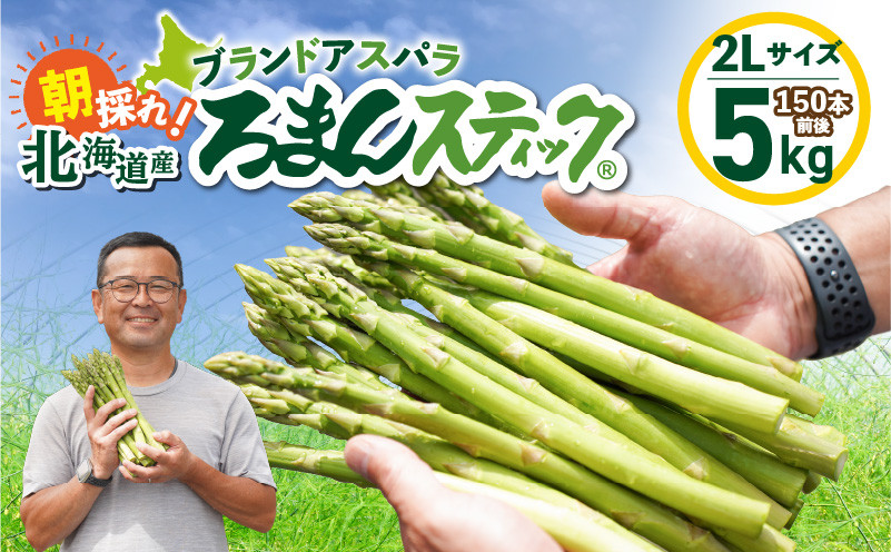ロマンス農園 ろまんスティック 2Lサイズ 5kg アスパラガス 野菜 やさい 2Lサイズ 旨味 うま味 新鮮 やわらかい みずみずしい 糖度