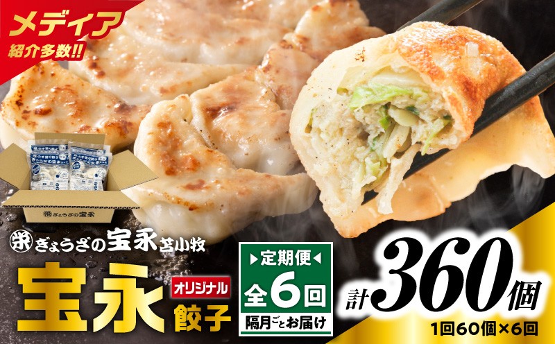【全6回定期便（隔月）】ぎょうざの宝永 宝永餃子 15個入セット（宝永餃子15個入×4袋）合計1.5kg 定期便 定期 惣菜 総菜 餃子 ぎょうざ ギョウザ 冷凍餃子 冷凍 ぎょうざの宝永