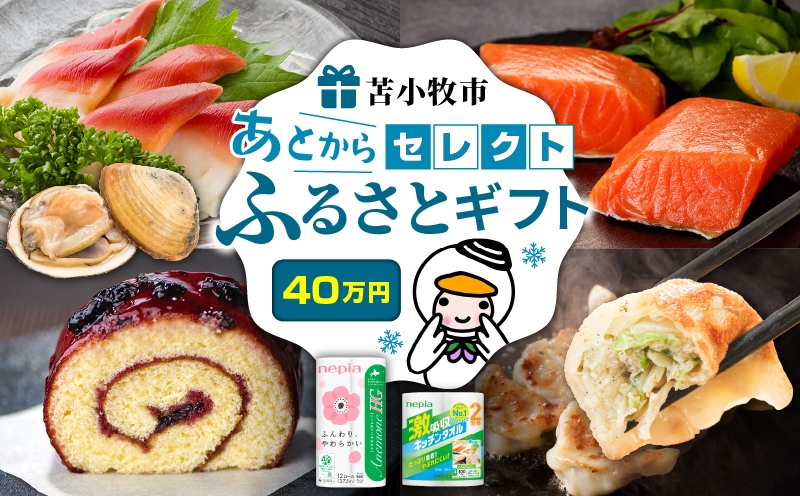 あとからセレクト【ふるさとギフト】40万円 肉 お肉 肉加工品 牛 豚 鶏 魚 お魚 魚介類 水産加工品