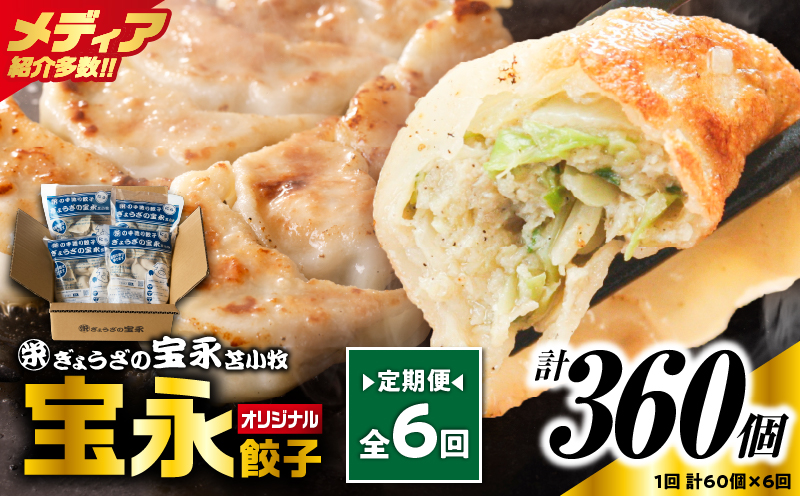 【定期便・全6回 毎月】手包み餃子 ぎょうざの宝永 宝永餃子60個セット（宝永餃子15個入×4袋） 定期便 定期 惣菜 総菜 餃子 ぎょうざ ギョウザ 冷凍餃子 冷凍
