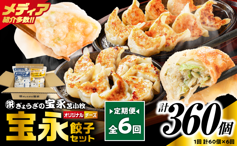【定期便・全6回 毎月】手包み餃子 ぎょうざの宝永 チーズ餃子60個セット（宝永餃子15個入×2袋・チーズ餃子15個入×2袋） 定期便 定期 惣菜 総菜 餃子 ぎょうざ ギョウザ 冷凍餃子 冷凍