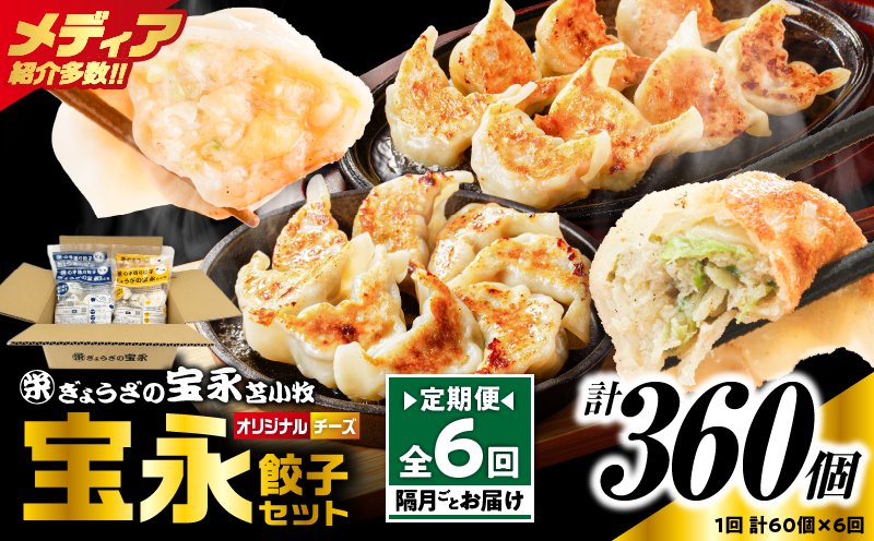 【定期便・全6回 隔月】手包み餃子 ぎょうざの宝永 宝永餃子60個セット（宝永餃子15個入×4袋） 定期便 定期 惣菜 総菜 餃子 ぎょうざ ギョウザ 冷凍餃子 冷凍