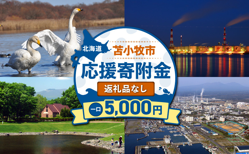 北海道苫小牧市応援寄附金（返礼品なし）5,000円 寄附 寄付 寄附金 寄付金 応援寄附金 応援寄付金 返礼品なし 雇用環境の整備 子育て環境の整備 移住促進