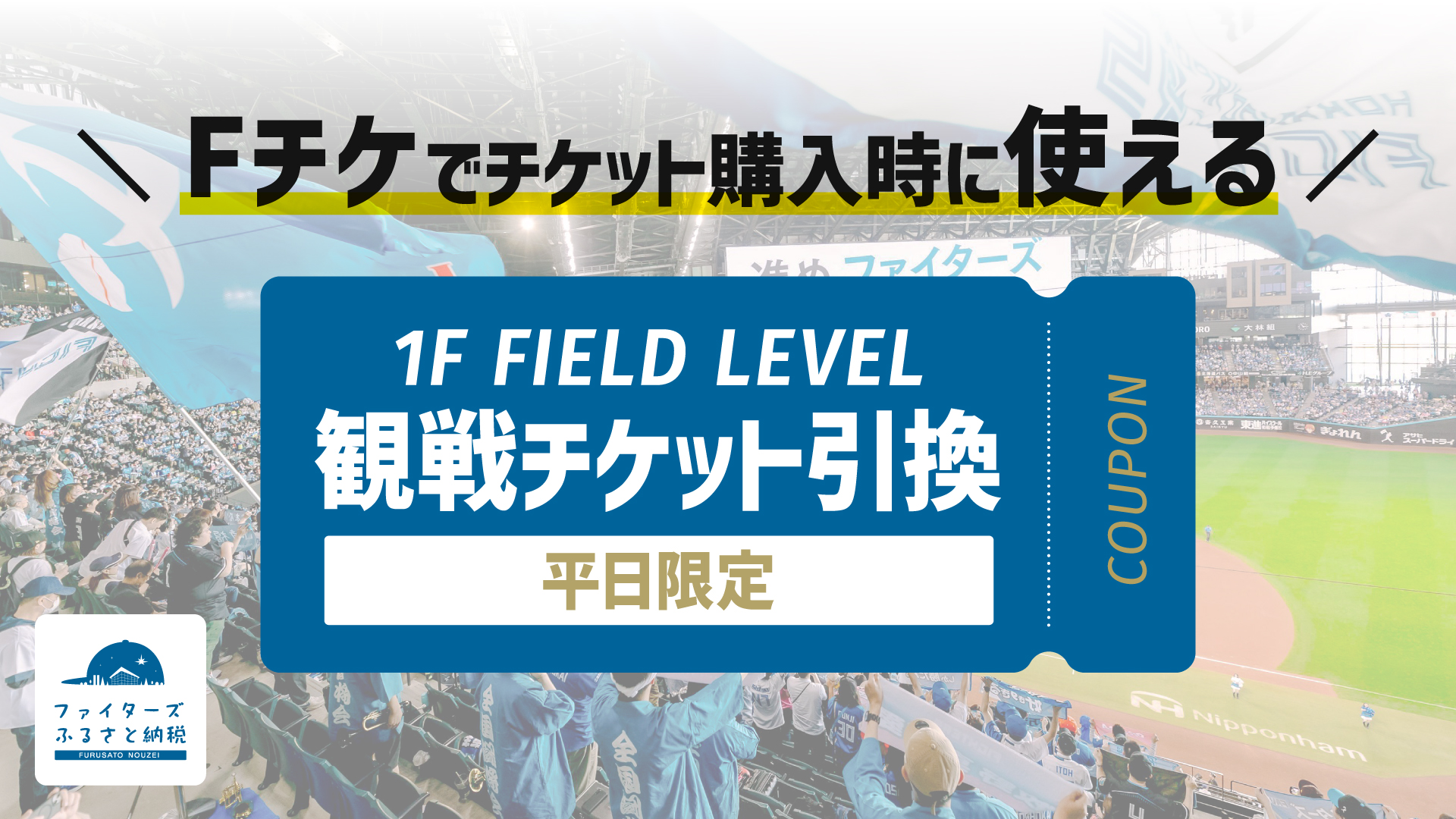 《2026年シーズンのチケット販売開始日に合わせてお届け》平日限定　試合観戦チケット引換電子クーポン　FIELD LEVEL