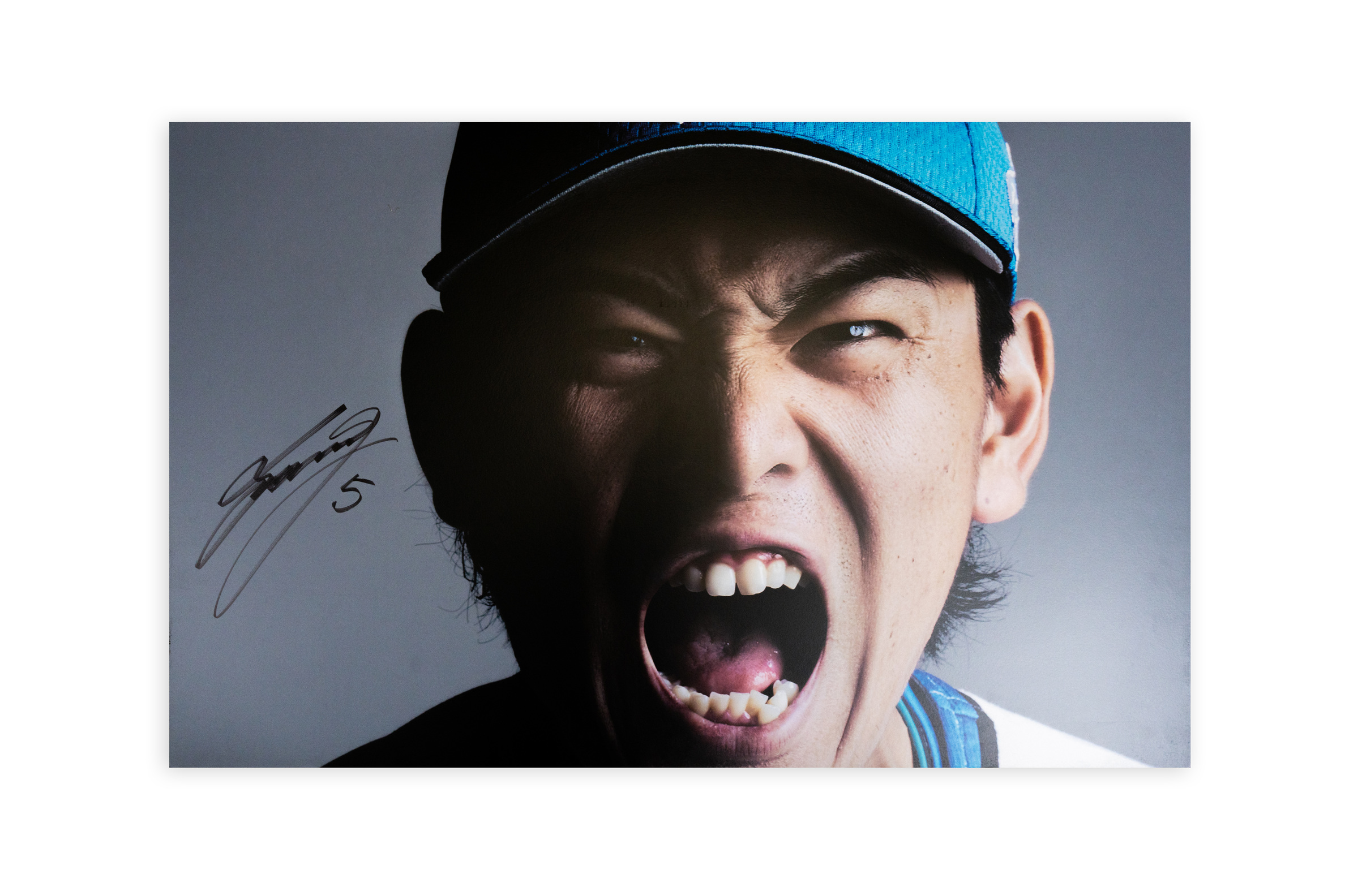 【野村佑希#5】「まだ見ぬ景色を、エスコンで。」パネル（Lサイズ）【選手直筆サイン入り】