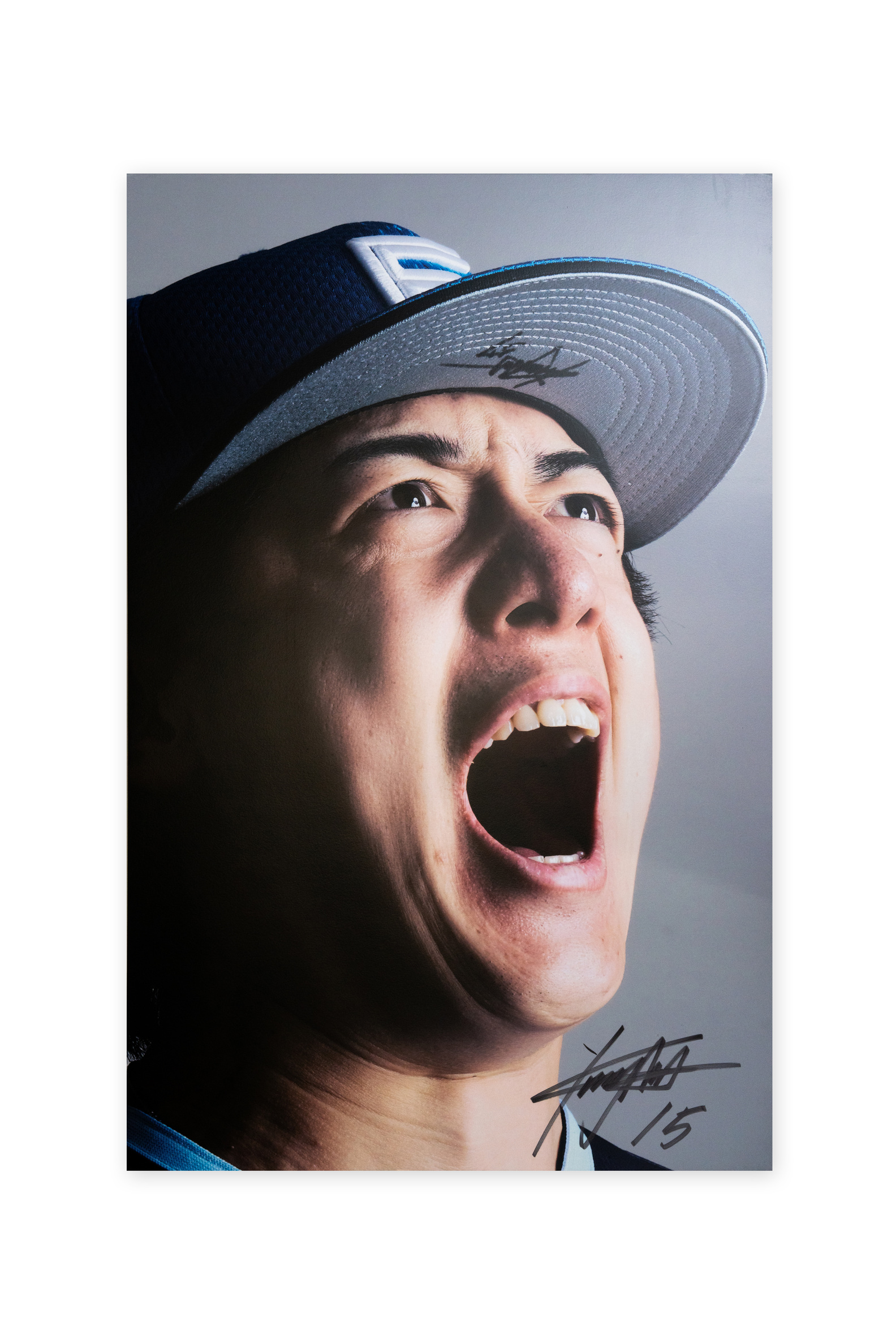 【北山亘基#15】「まだ見ぬ景色を、エスコンで。」パネル（Lサイズ）【選手直筆サイン入り】