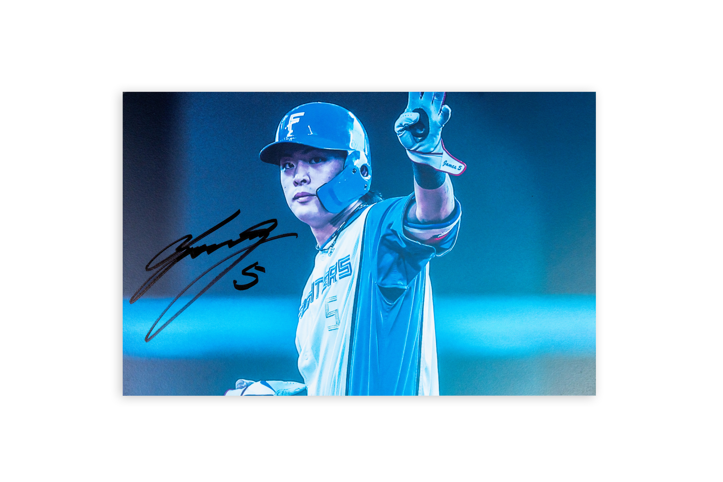 【野村佑希#5】「まだ見ぬ景色を、エスコンで。」パネル（Sサイズ）【選手直筆サイン入り】