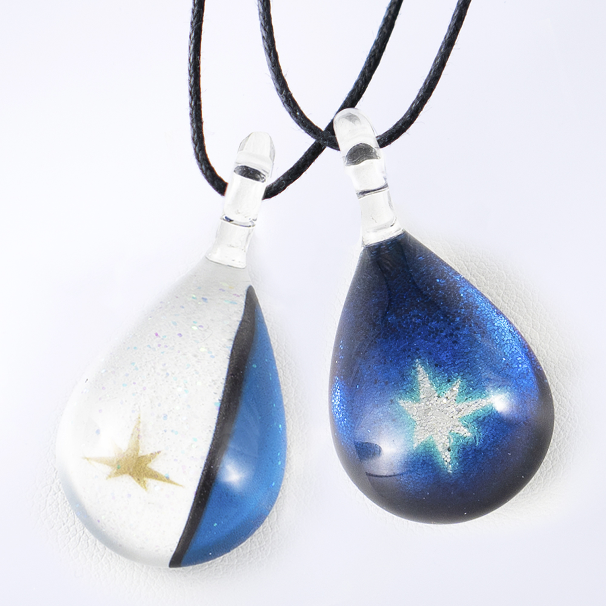NORTH ONE GLASS JEWELRY  ２個セット FIGHTERS COLOR DROP+FIGHTERS STARLIGHT DROP  ガラスアクセサリープレゼント